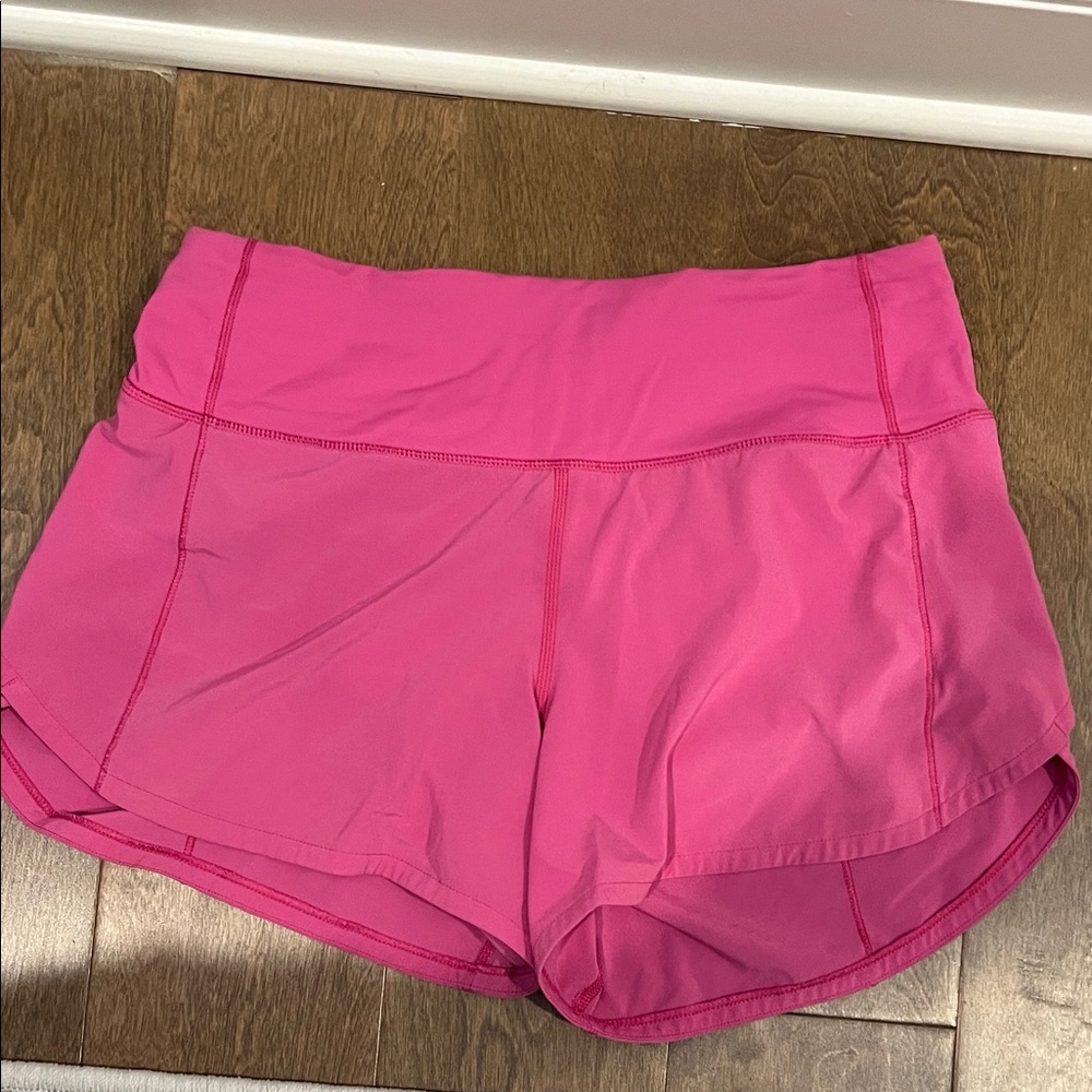 Lululemon Athletica Bright Pink Athletic Shorts